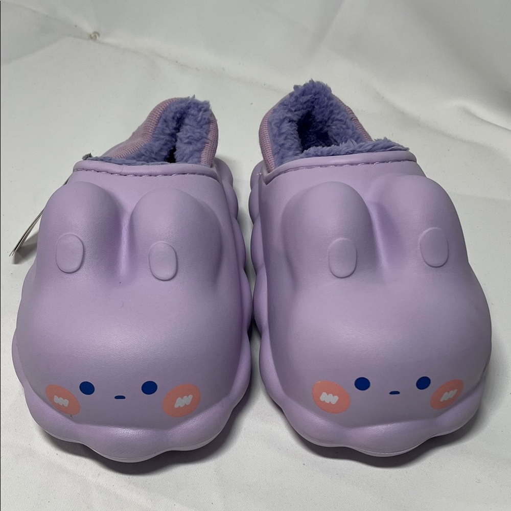 Purple Women's Mules with Cute Design